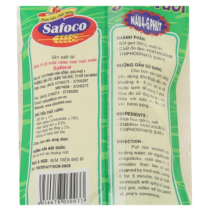 Safoco fresh dried vermicelli 300g pack