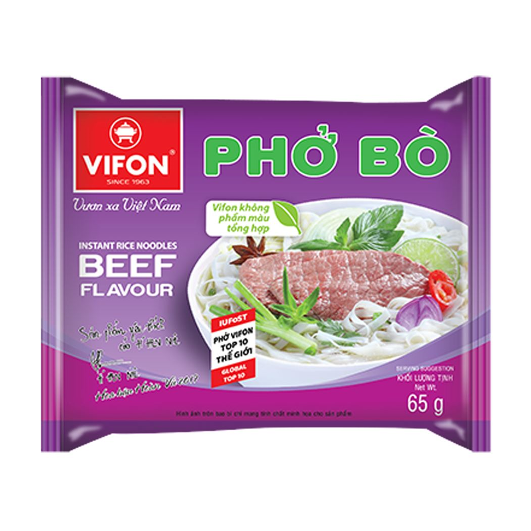 Vifon beef pho 65g package