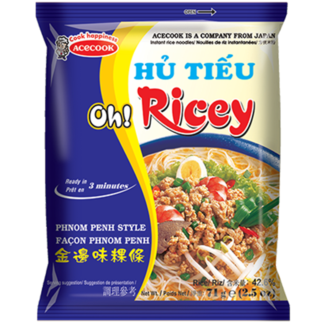 Oh!Ricey Bag Hủ Tiếu Noodles 71g - ACECOOK